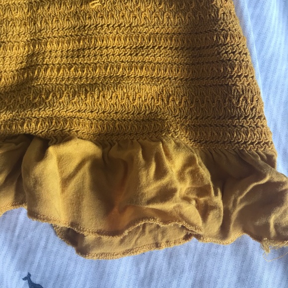 MUSTARD TUBE TOP - Picture 4 of 4